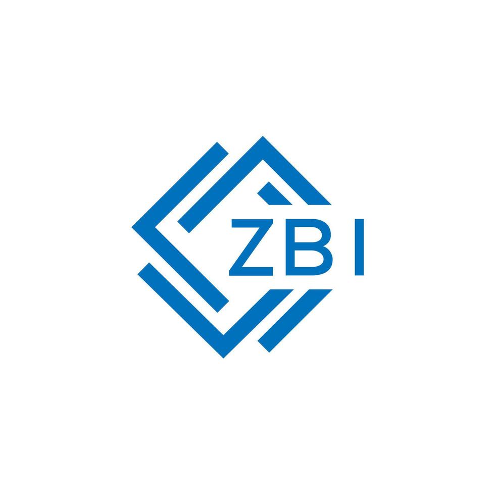 zbi teknologi brev logotyp design på vit bakgrund. zbi kreativ initialer teknologi brev logotyp begrepp. zbi teknologi brev design. vektor