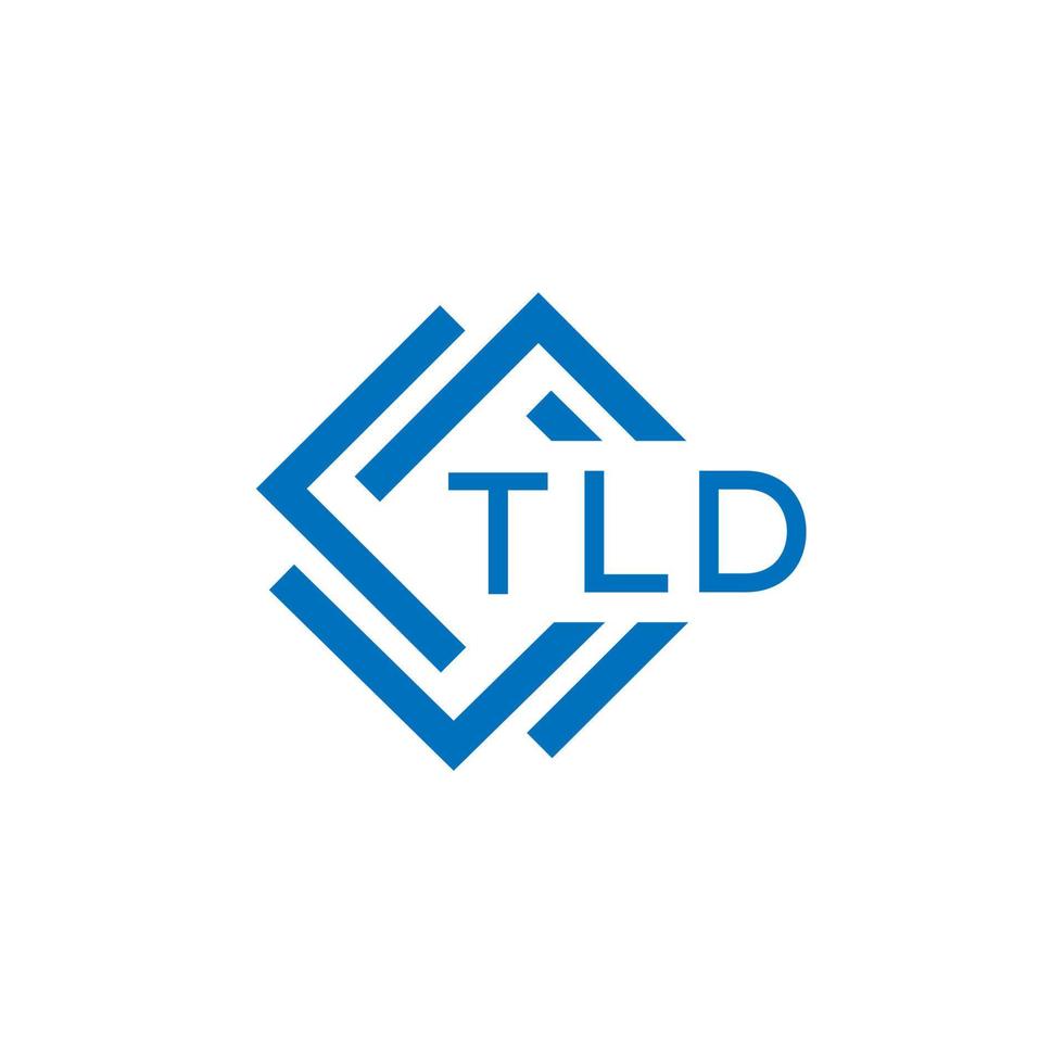 tld teknologi brev logotyp design på vit bakgrund. tld kreativ initialer teknologi brev logotyp begrepp. tld teknologi brev design. vektor