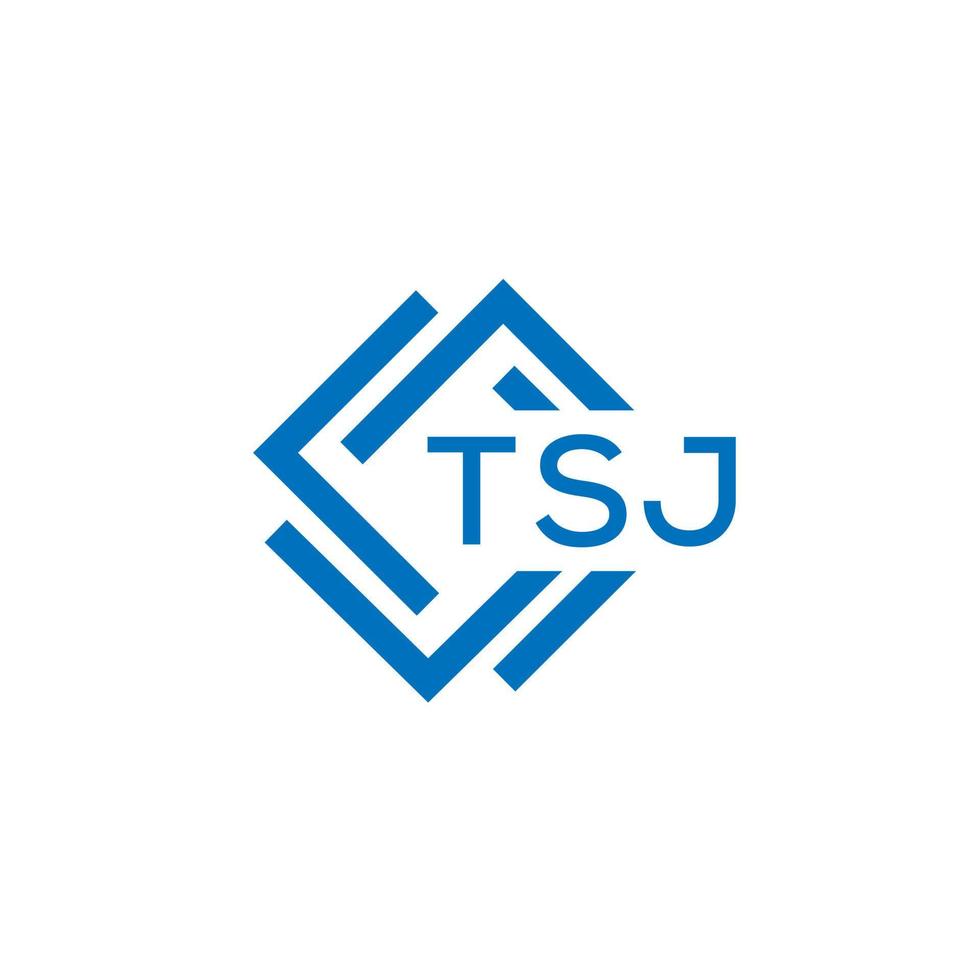 tsj Technologie Brief Logo Design auf Weiß Hintergrund. tsj kreativ Initialen Technologie Brief Logo Konzept. tsj Technologie Brief Design. vektor