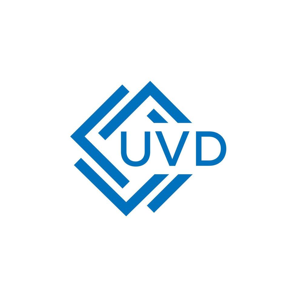 uvd Technologie Brief Logo Design auf Weiß Hintergrund. uvd kreativ Initialen Technologie Brief Logo Konzept. uvd Technologie Brief Design. vektor