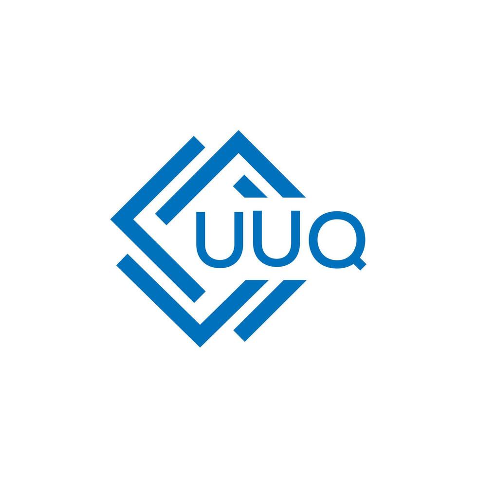 uuq teknologi brev logotyp design på vit bakgrund. uuq kreativ initialer teknologi brev logotyp begrepp. uuq teknologi brev design. vektor