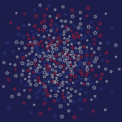 Stjärnor bakgrund med amerikanska flaggfärger vektor