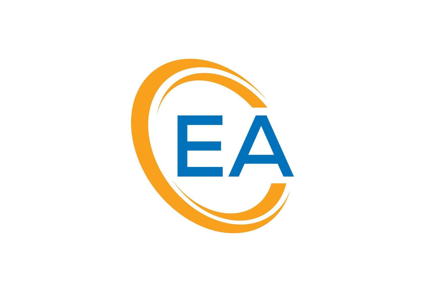 anfänglich ae-ea Brief Logo Design, Vektor Illustration