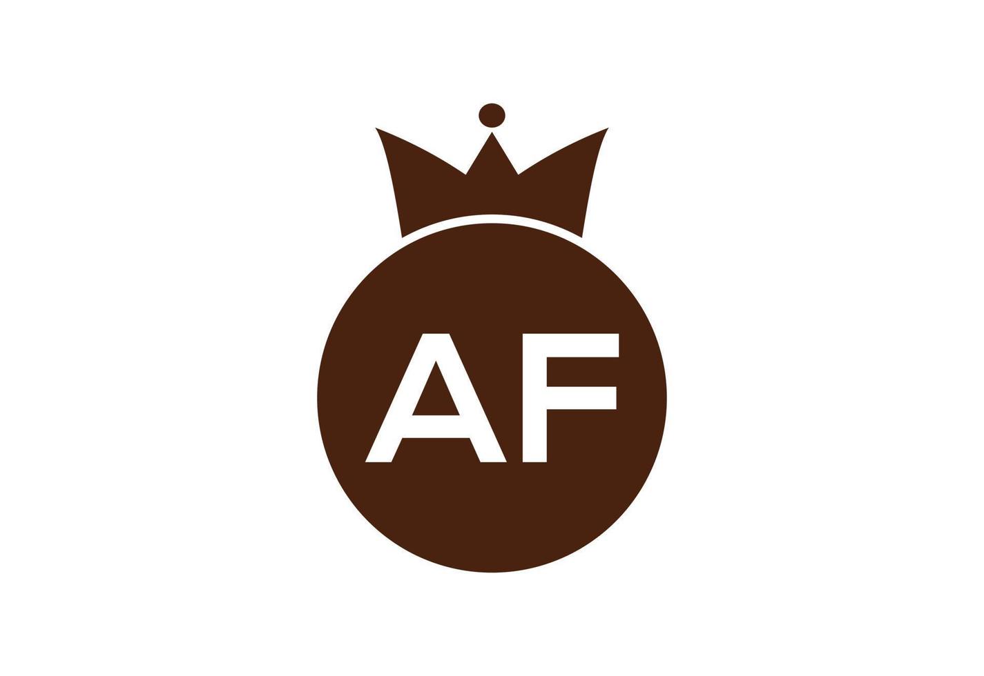 första af brev logotyp design, vektor design begrepp