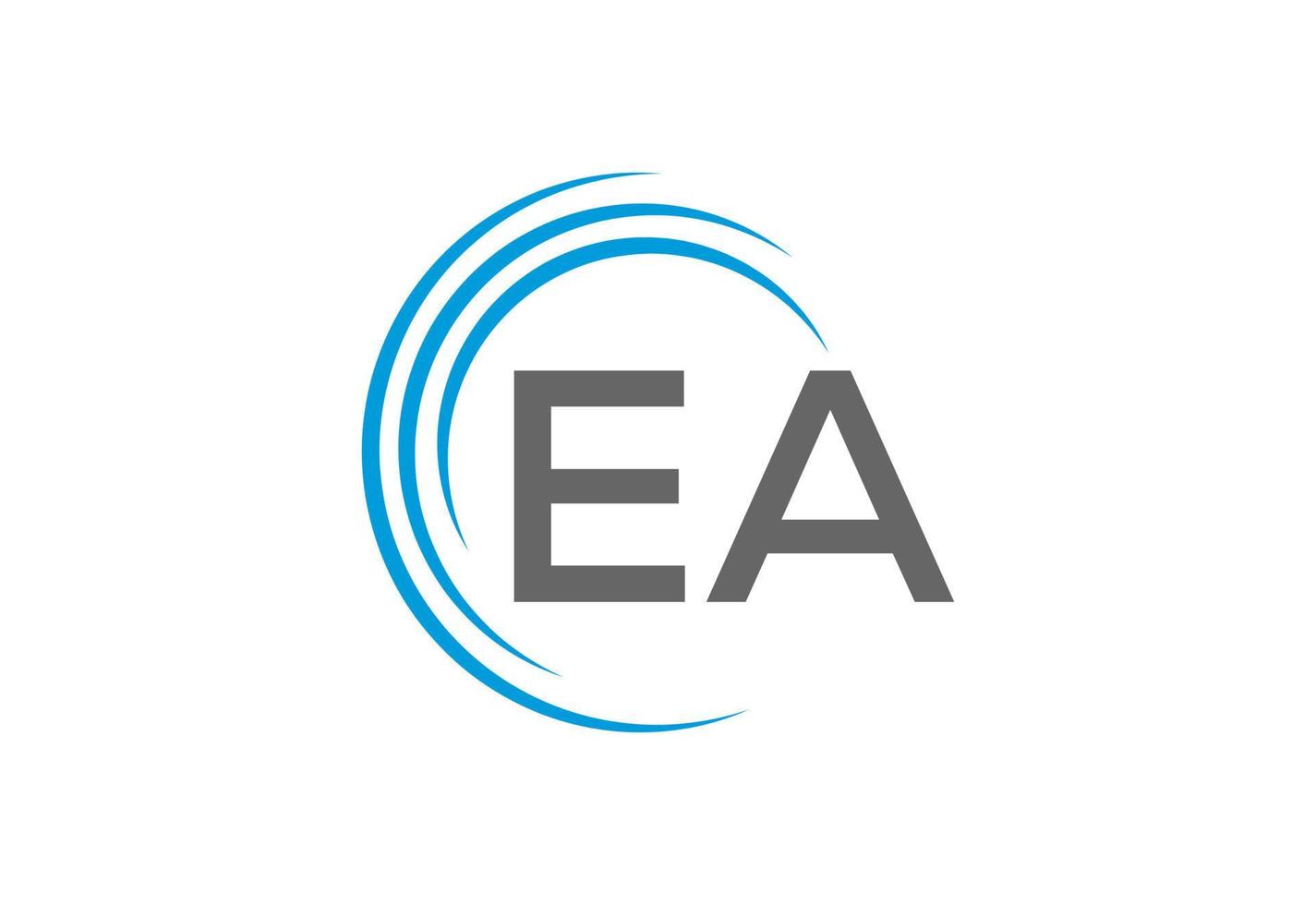 inledande ae-ea brev logotyp design, vektor illustration