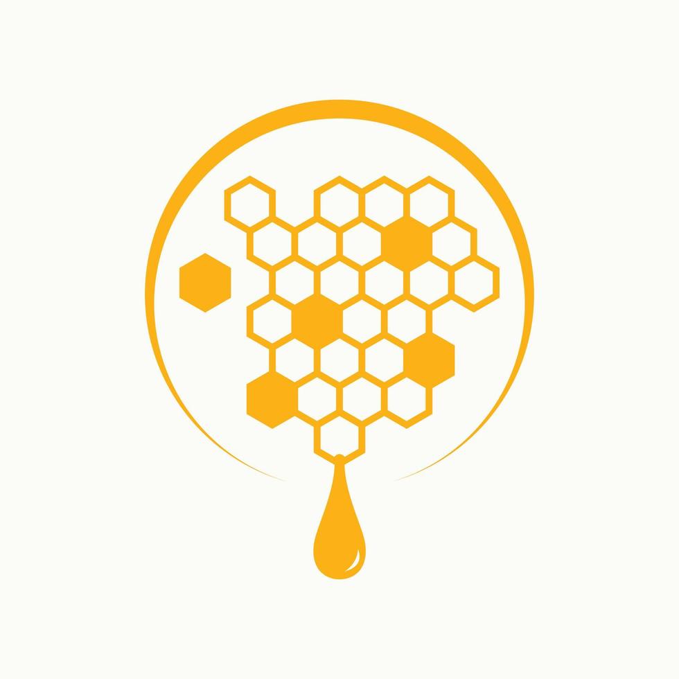 Bienenstock Biene Logo vektor