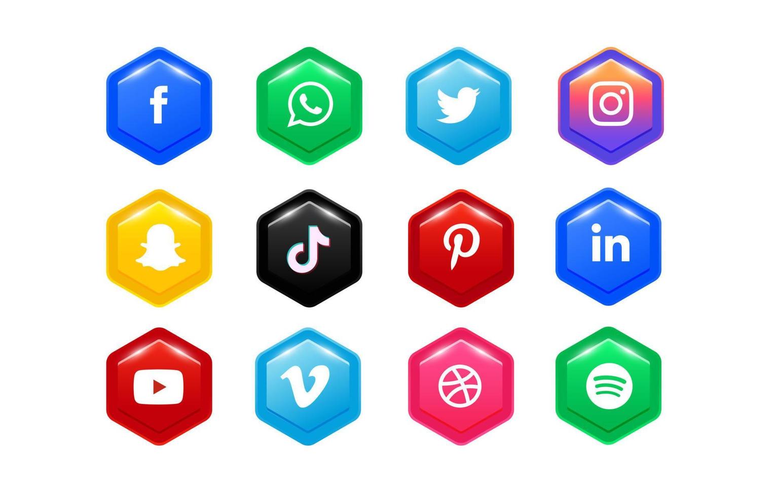 uppkopplad tech social media logotyp vektor