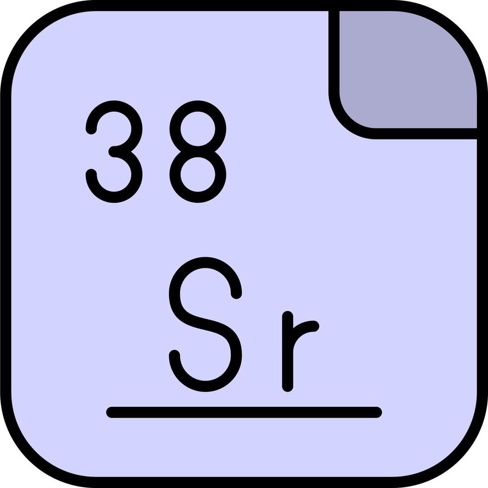 Strontium Vektor Symbol
