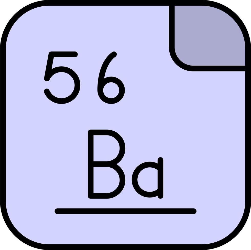 barium vektor ikon