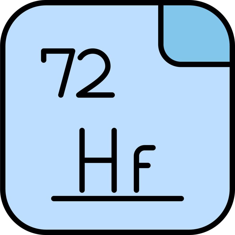 Hafnium Vektor Symbol