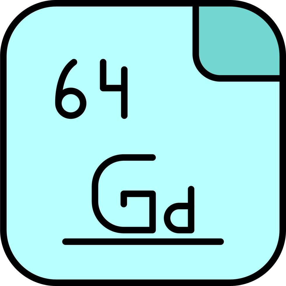 Gadolinium Vektor Symbol