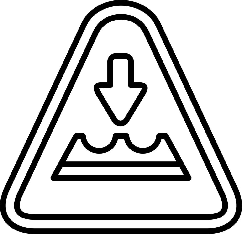 Schlagloch Vektor Symbol