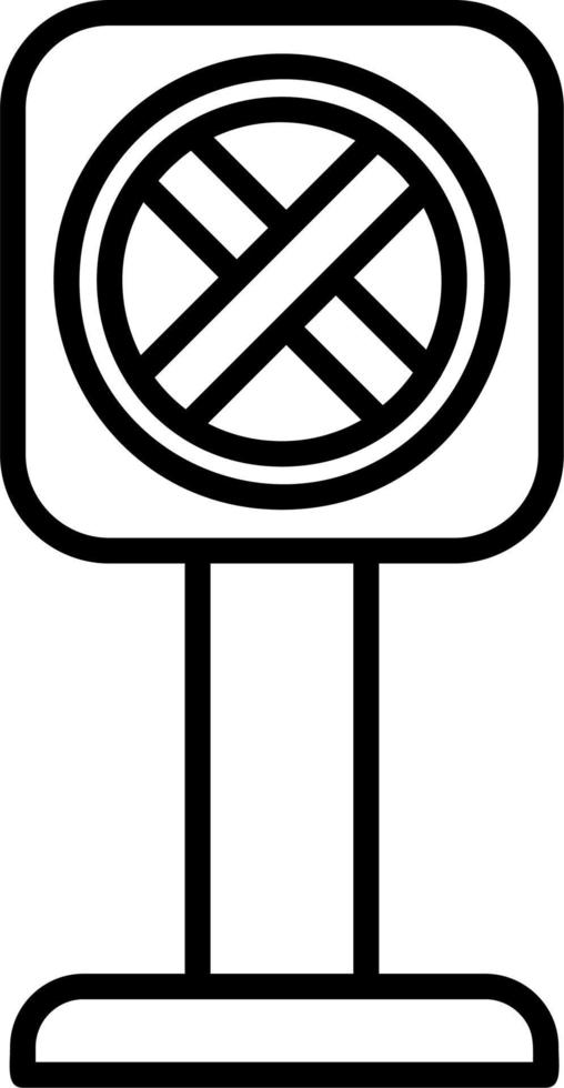 Nein anhalten Vektor Symbol