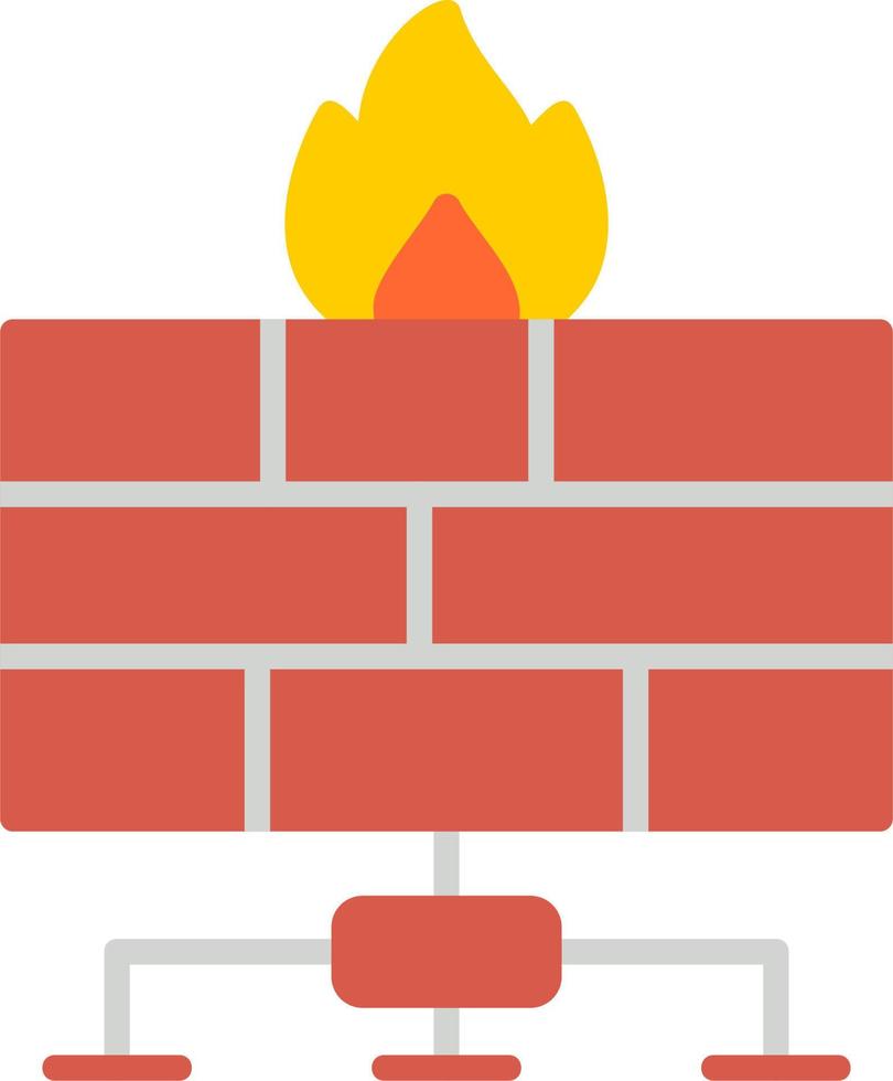 Firewall-Vektor-Symbol vektor