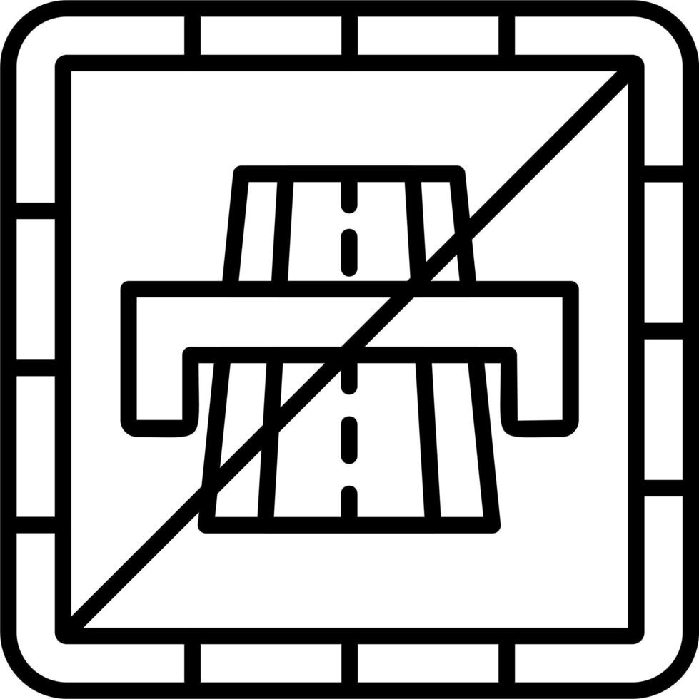 Ende Autobahn Vektor Symbol