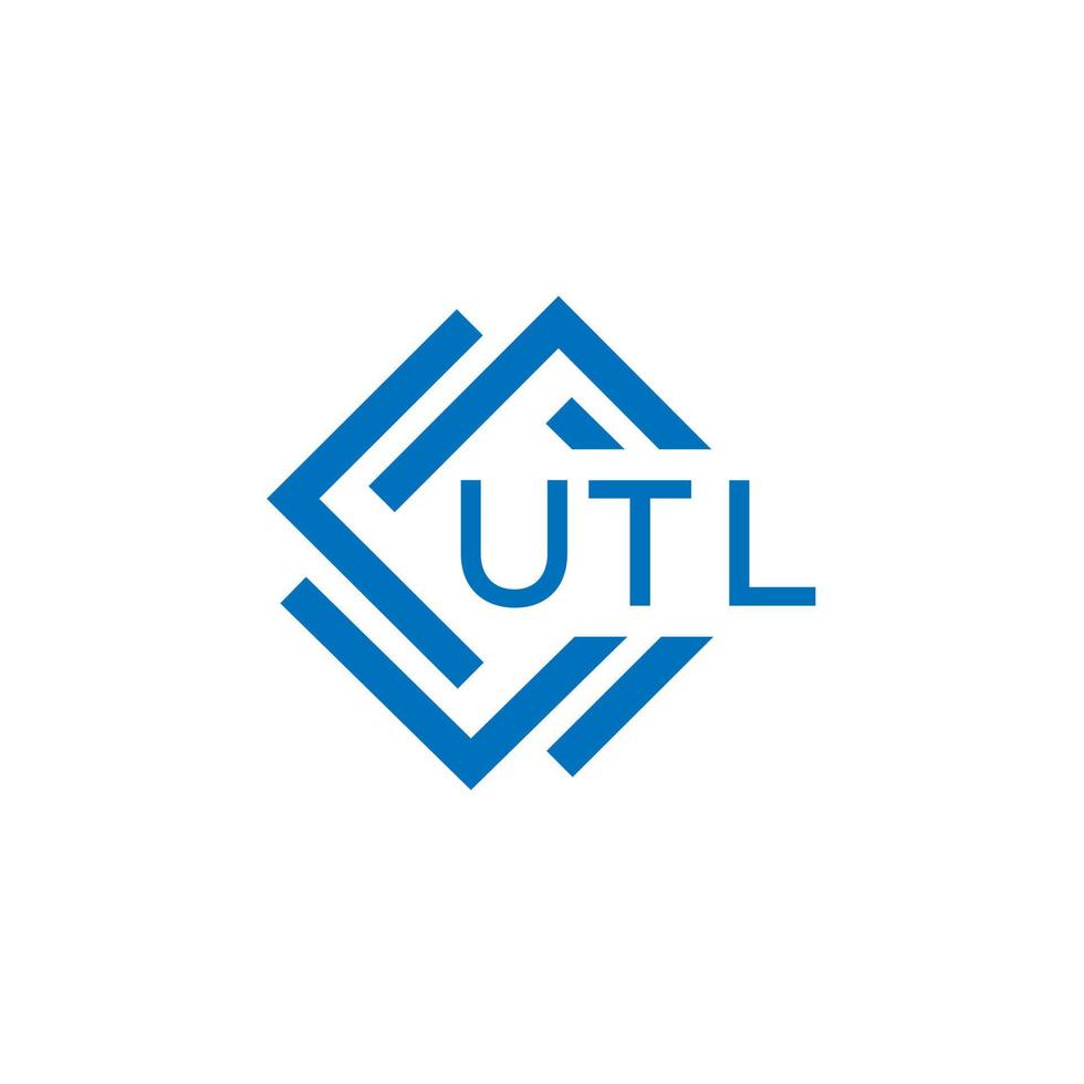 utl teknologi brev logotyp design på vit bakgrund. utl kreativ initialer teknologi brev logotyp begrepp. utl teknologi brev design. vektor