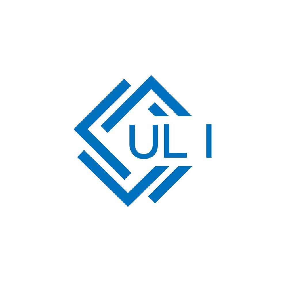 uli teknologi brev logotyp design på vit bakgrund. uli kreativ initialer teknologi brev logotyp begrepp. uli teknologi brev design. vektor