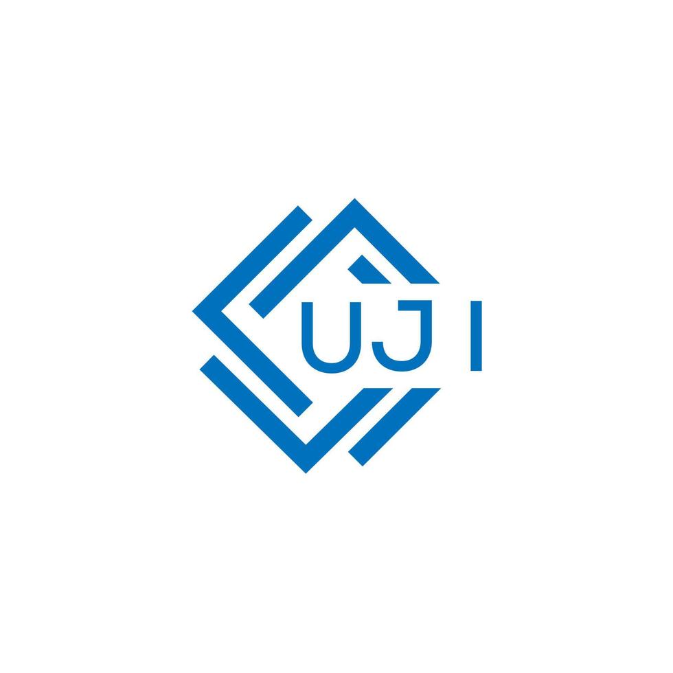 uji teknologi brev logotyp design på vit bakgrund. uji kreativ initialer teknologi brev logotyp begrepp. uji teknologi brev design. vektor