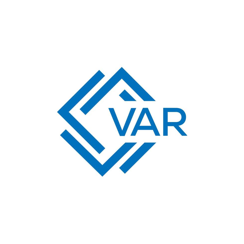 var Technologie Brief Logo Design auf Weiß Hintergrund. var kreativ Initialen Technologie Brief Logo Konzept. var Technologie Brief Design. vektor