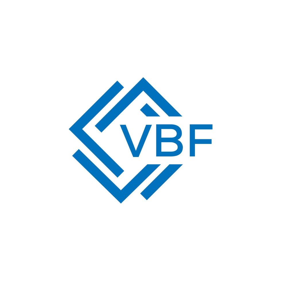 vbf teknologi brev logotyp design på vit bakgrund. vbf kreativ initialer teknologi brev logotyp begrepp. vbf teknologi brev design. vektor