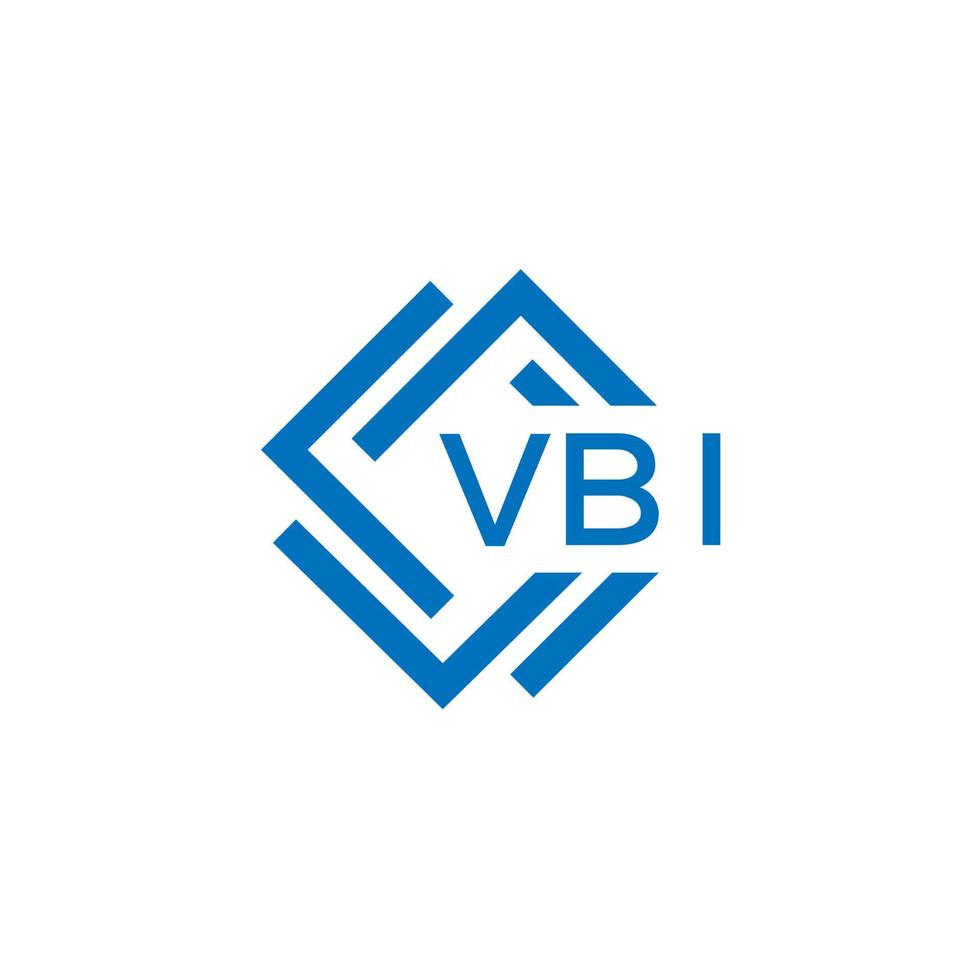 vbi Technologie Brief Logo Design auf Weiß Hintergrund. vbi kreativ Initialen Technologie Brief Logo Konzept. vbi Technologie Brief Design. vektor