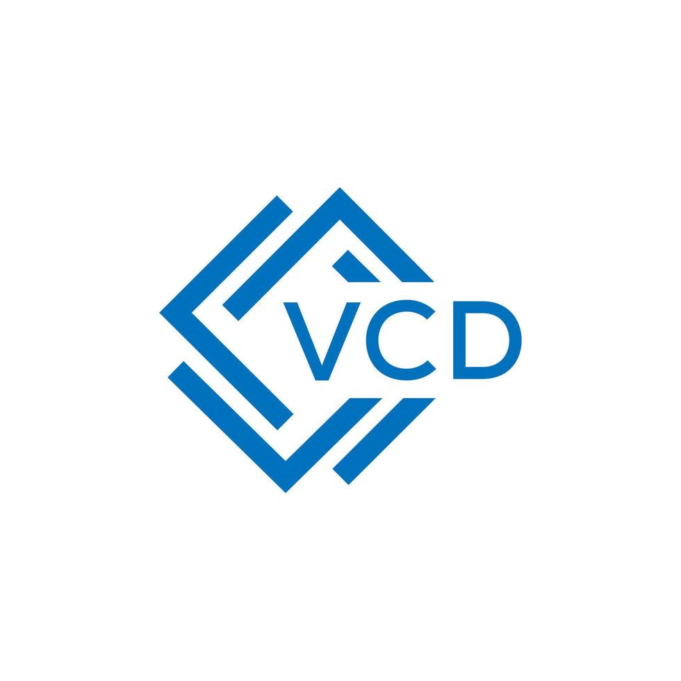 vcd Technologie Brief Logo Design auf Weiß Hintergrund. vcd kreativ Initialen Technologie Brief Logo Konzept. vcd Technologie Brief Design. vektor