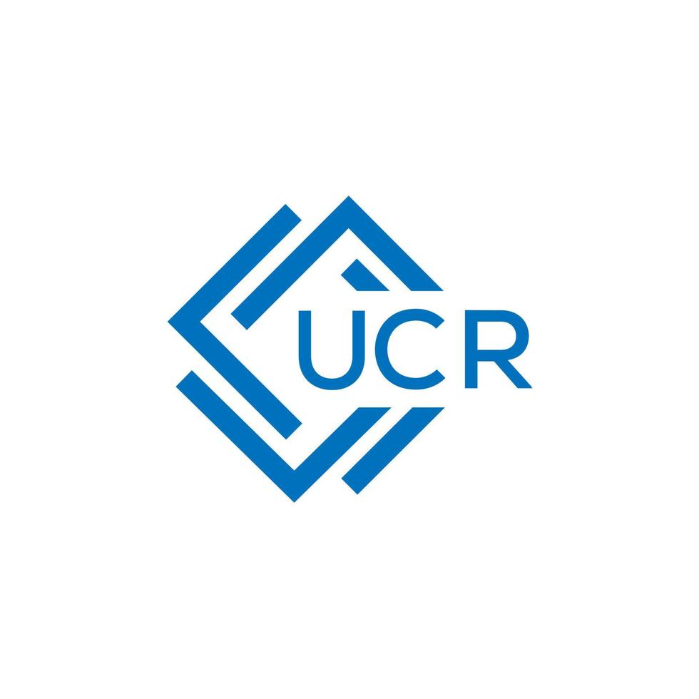 ucr teknologi brev logotyp design på vit bakgrund. ucr kreativ initialer teknologi brev logotyp begrepp. ucr teknologi brev design. vektor