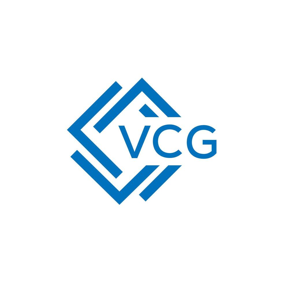 vcg Technologie Brief Logo Design auf Weiß Hintergrund. vcg kreativ Initialen Technologie Brief Logo Konzept. vcg Technologie Brief Design. vektor