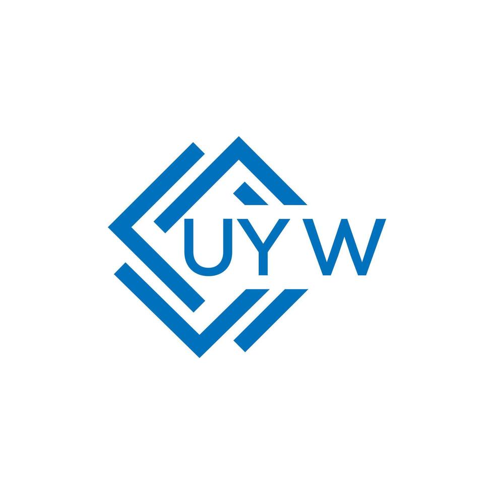 uyw Technologie Brief Logo Design auf Weiß Hintergrund. uyw kreativ Initialen Technologie Brief Logo Konzept. uyw Technologie Brief Design. vektor