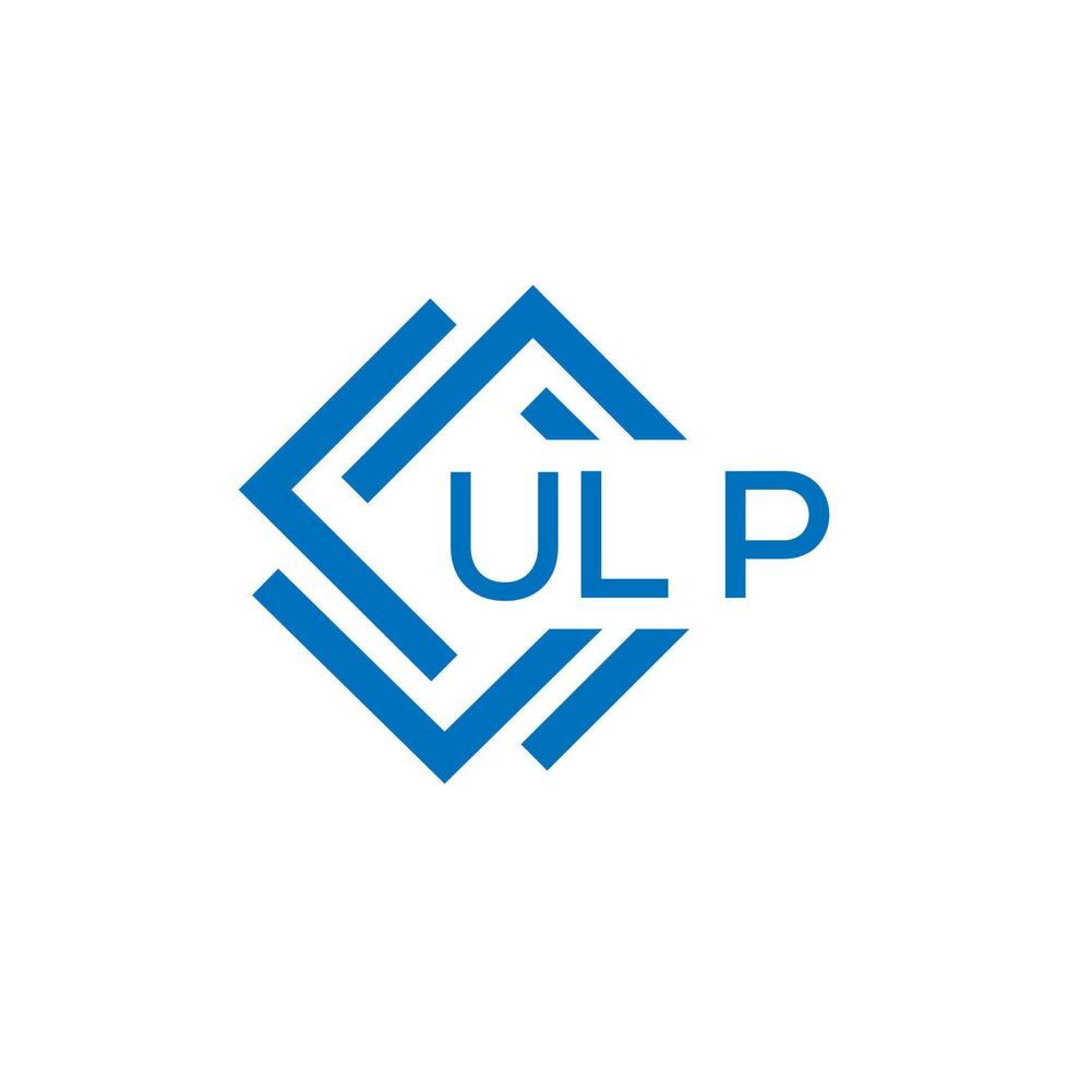 ulp Technologie Brief Logo Design auf Weiß Hintergrund. ulp kreativ Initialen Technologie Brief Logo Konzept. ulp Technologie Brief Design. vektor