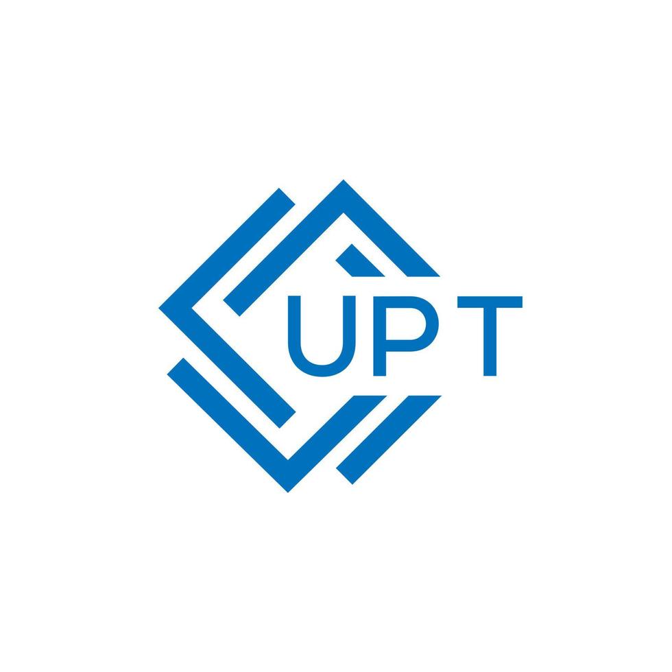 uppt teknologi brev logotyp design på vit bakgrund. uppt kreativ initialer teknologi brev logotyp begrepp. uppt teknologi brev design. vektor