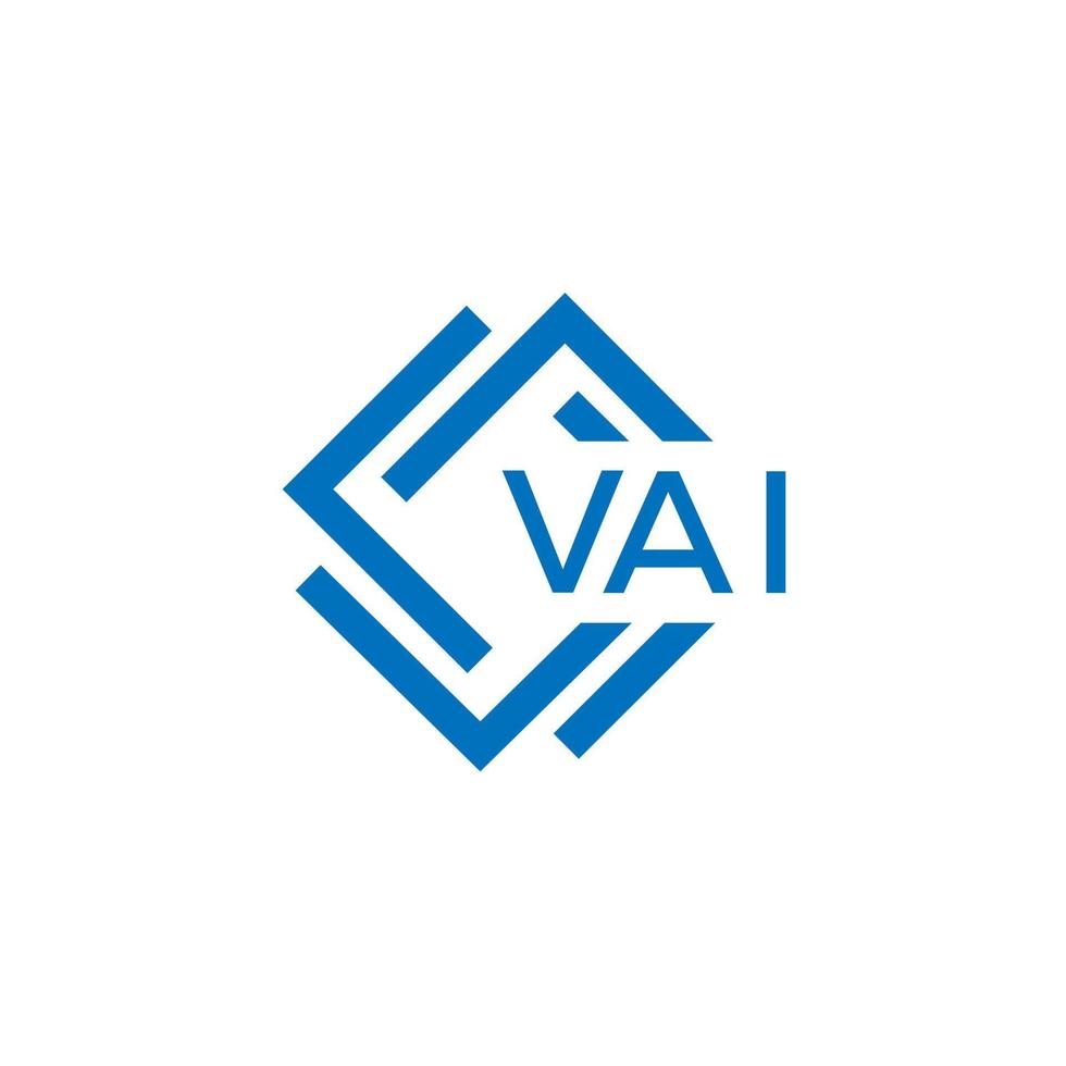 vai Technologie Brief Logo Design auf Weiß Hintergrund. vai kreativ Initialen Technologie Brief Logo Konzept. vai Technologie Brief Design. vektor