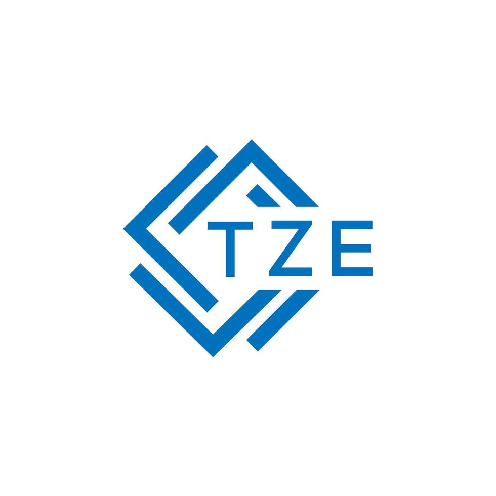 tze teknologi brev logotyp design på vit bakgrund. tze kreativ initialer teknologi brev logotyp begrepp. tze teknologi brev design. vektor