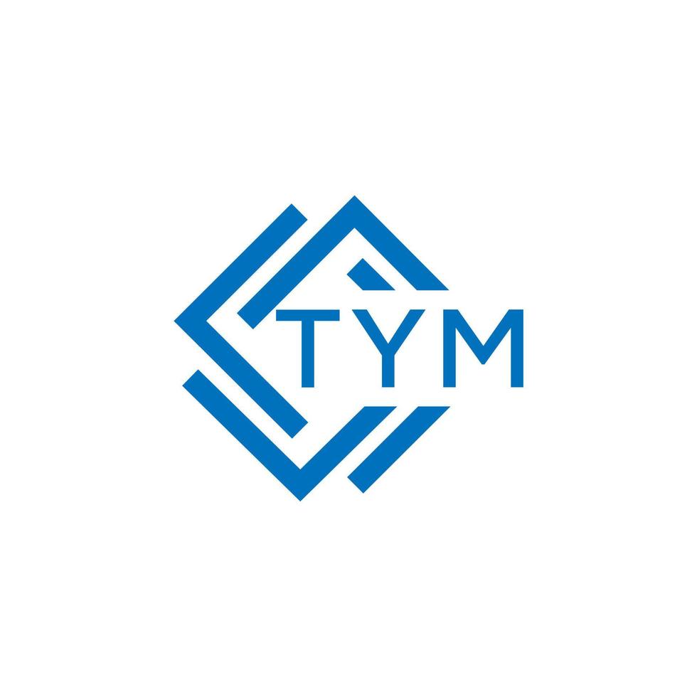 tym teknologi brev logotyp design på vit bakgrund. tym kreativ initialer teknologi brev logotyp begrepp. tym teknologi brev design. vektor