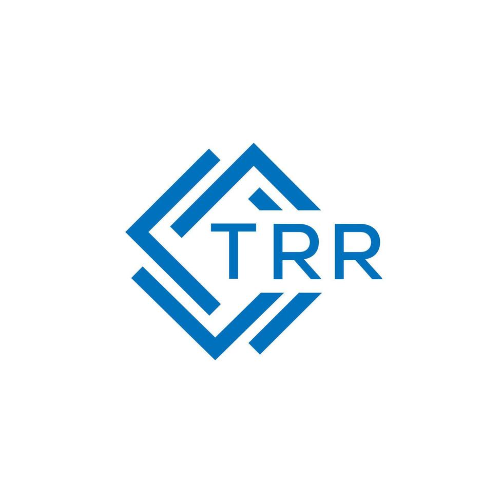 trr Technologie Brief Logo Design auf Weiß Hintergrund. trr kreativ Initialen Technologie Brief Logo Konzept. trr Technologie Brief Design. vektor