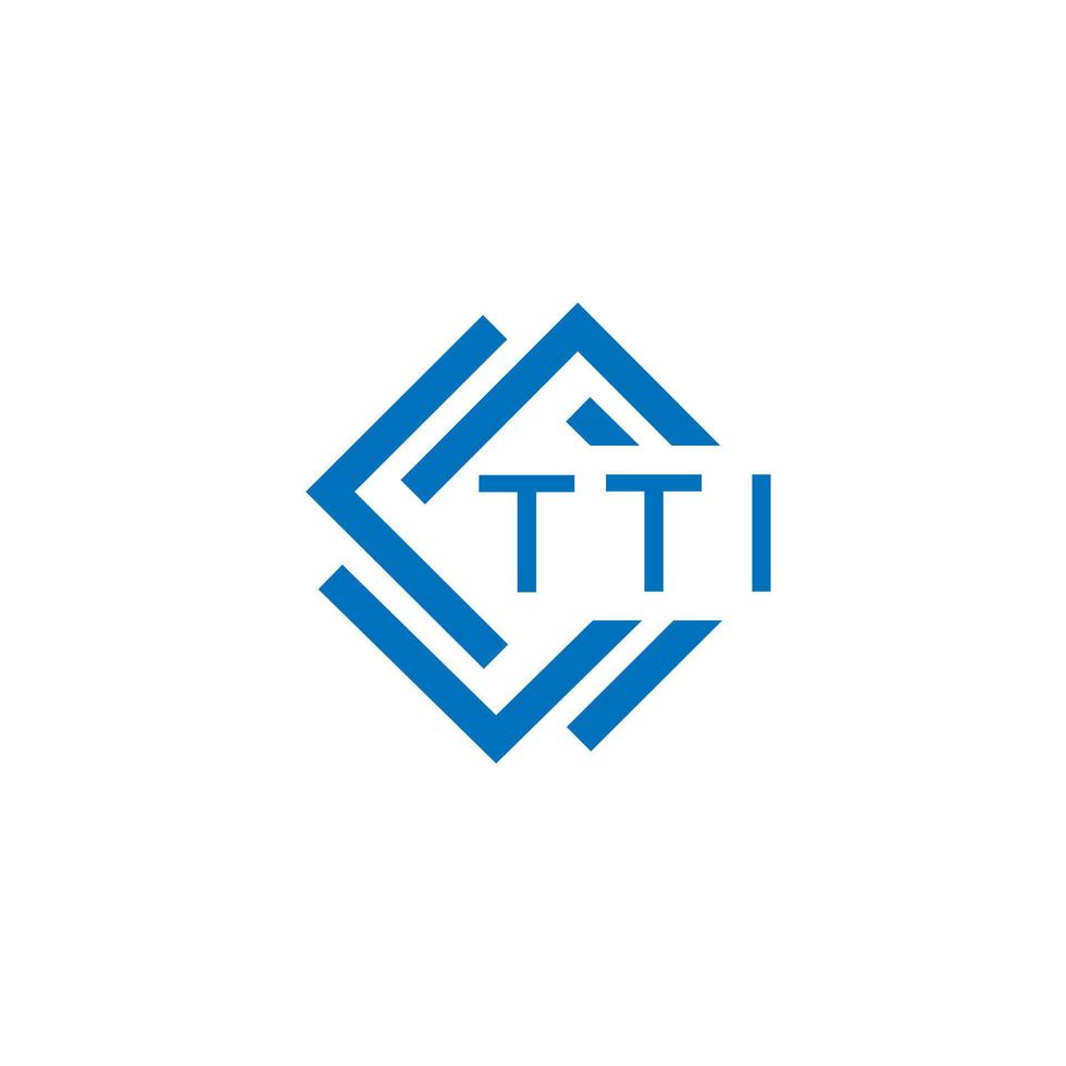 tti teknologi brev logotyp design på vit bakgrund. tti kreativ initialer teknologi brev logotyp begrepp. tti teknologi brev design. vektor