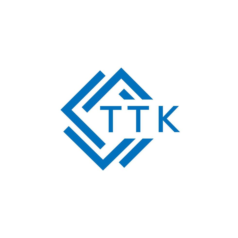 ttk Technologie Brief Logo Design auf Weiß Hintergrund. ttk kreativ Initialen Technologie Brief Logo Konzept. ttk Technologie Brief Design. vektor