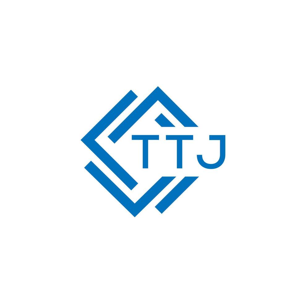 ttj Technologie Brief Logo Design auf Weiß Hintergrund. ttj kreativ Initialen Technologie Brief Logo Konzept. ttj Technologie Brief Design. vektor