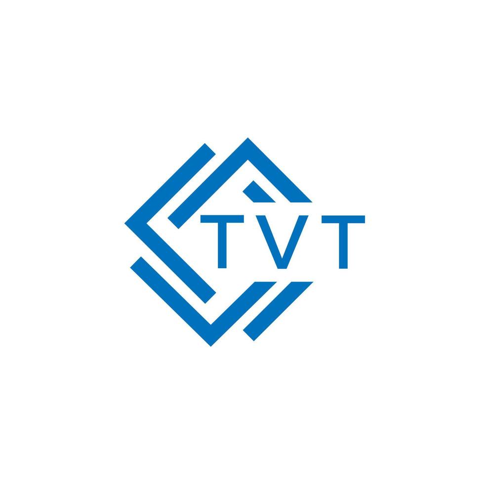 tvt Technologie Brief Logo Design auf Weiß Hintergrund. tvt kreativ Initialen Technologie Brief Logo Konzept. tvt Technologie Brief Design. vektor