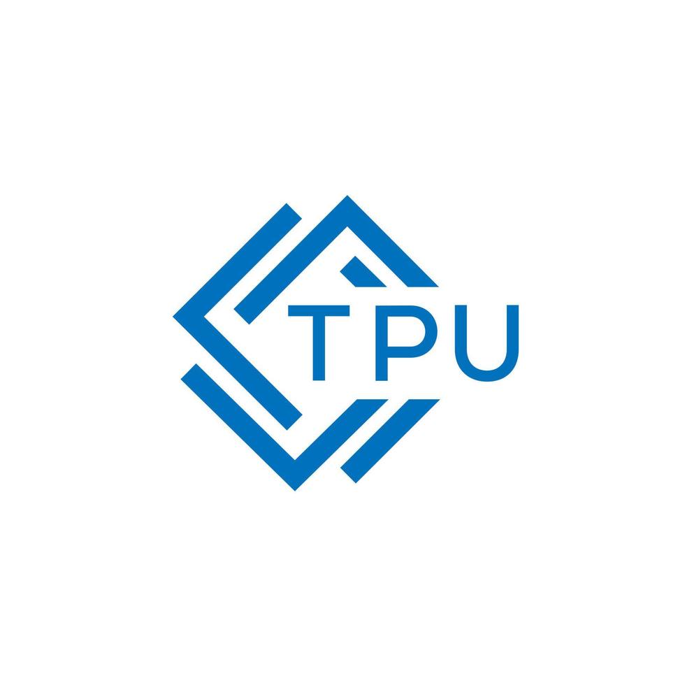 TPU Technologie Brief Logo Design auf Weiß Hintergrund. TPU kreativ Initialen Technologie Brief Logo Konzept. TPU Technologie Brief Design. vektor