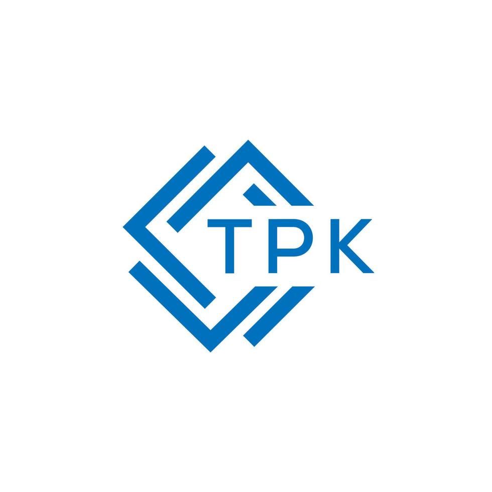 tpk Technologie Brief Logo Design auf Weiß Hintergrund. tpk kreativ Initialen Technologie Brief Logo Konzept. tpk Technologie Brief Design. vektor