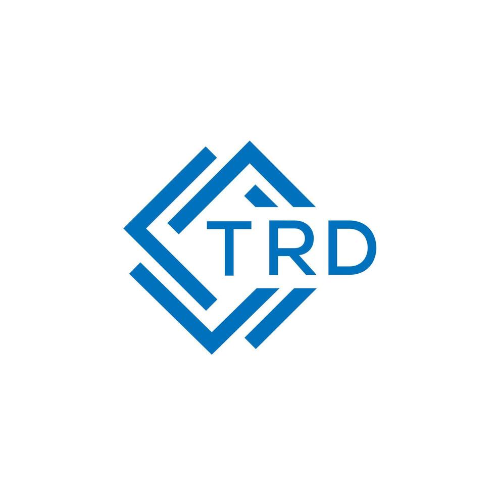 trd Technologie Brief Logo Design auf Weiß Hintergrund. trd kreativ Initialen Technologie Brief Logo Konzept. trd Technik vektor