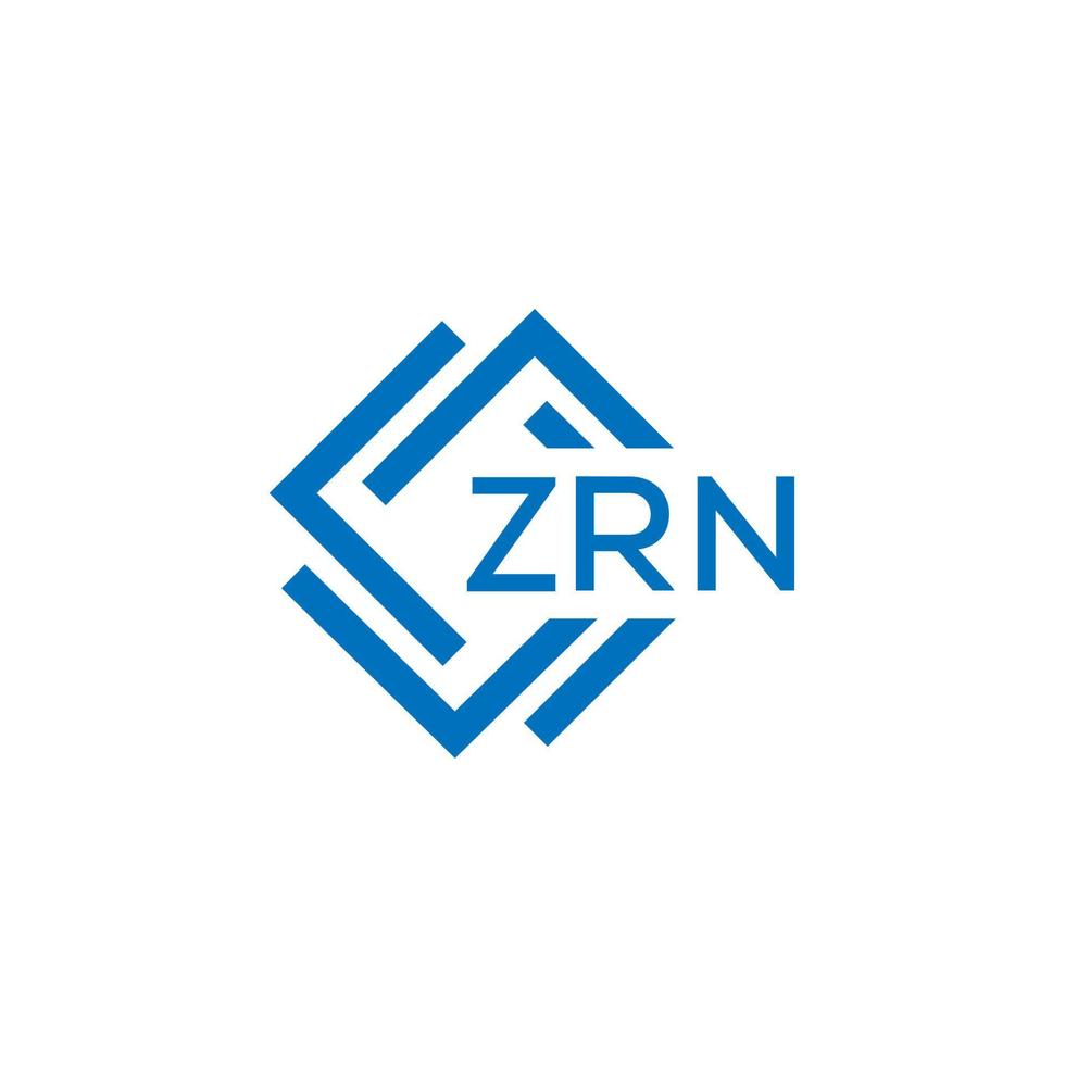 zrn Technologie Brief Logo Design auf Weiß Hintergrund. zrn kreativ Initialen Technologie Brief Logo Konzept. zrn Technologie Brief Design. vektor