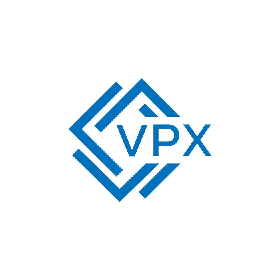 vpx Technologie Brief Logo Design auf Weiß Hintergrund. vpx kreativ Initialen Technologie Brief Logo Konzept. vpx Technologie Brief Design. vektor