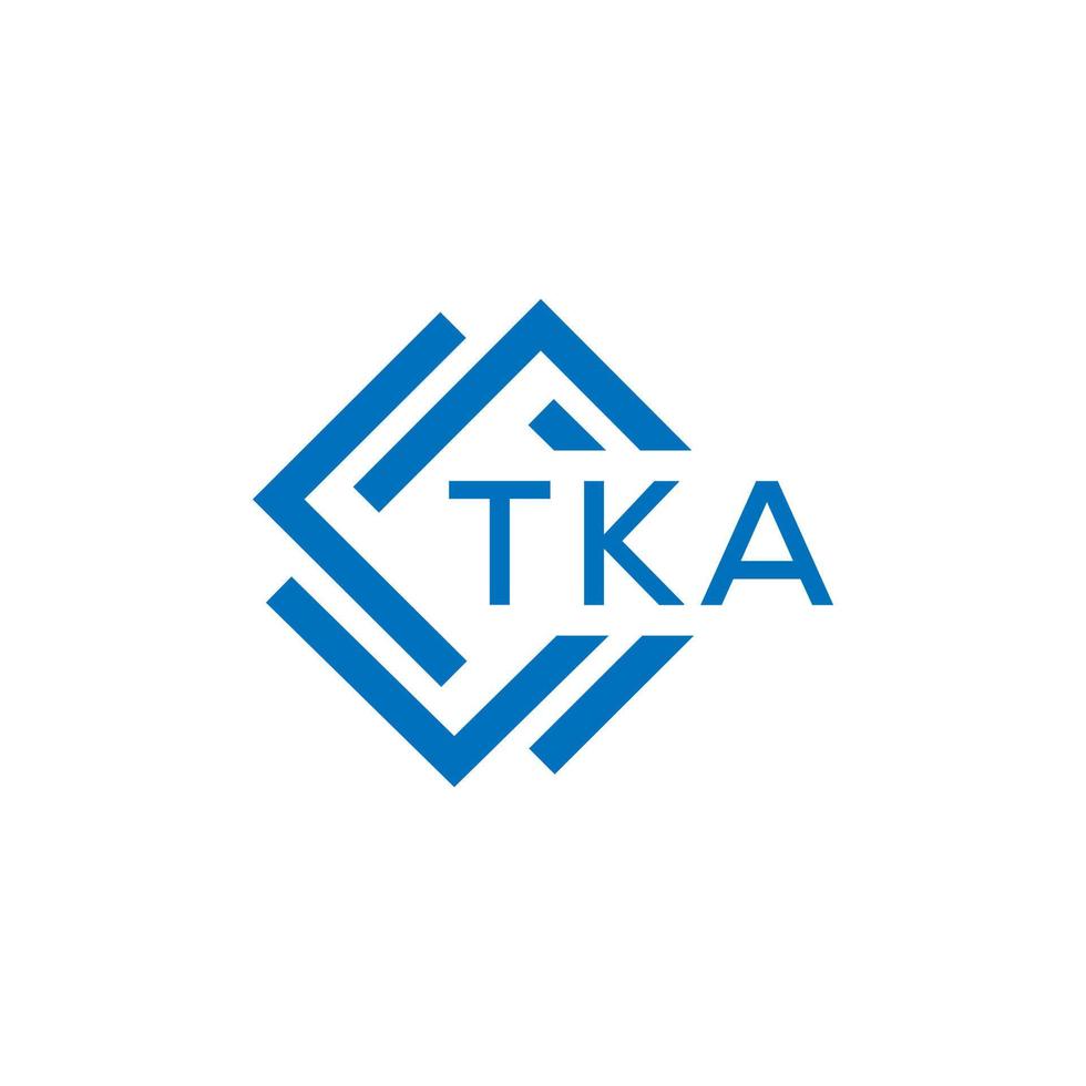 tka Technologie Brief Logo Design auf Weiß Hintergrund. tka kreativ Initialen Technologie Brief Logo Konzept. tka Technologie Brief Design. vektor