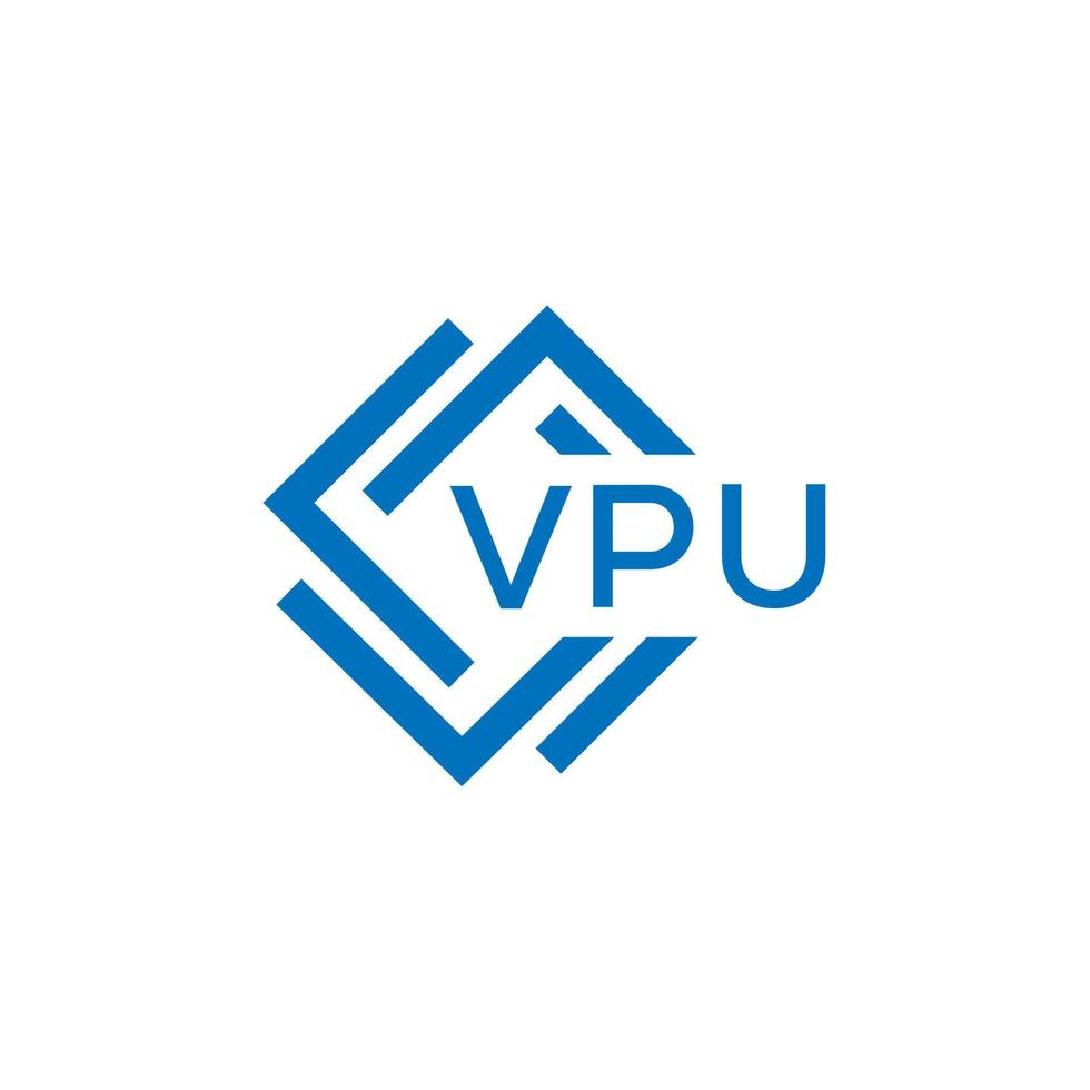 vpu teknologi brev logotyp design på vit bakgrund. vpu kreativ initialer teknologi brev logotyp begrepp. vpu teknologi brev design. vektor