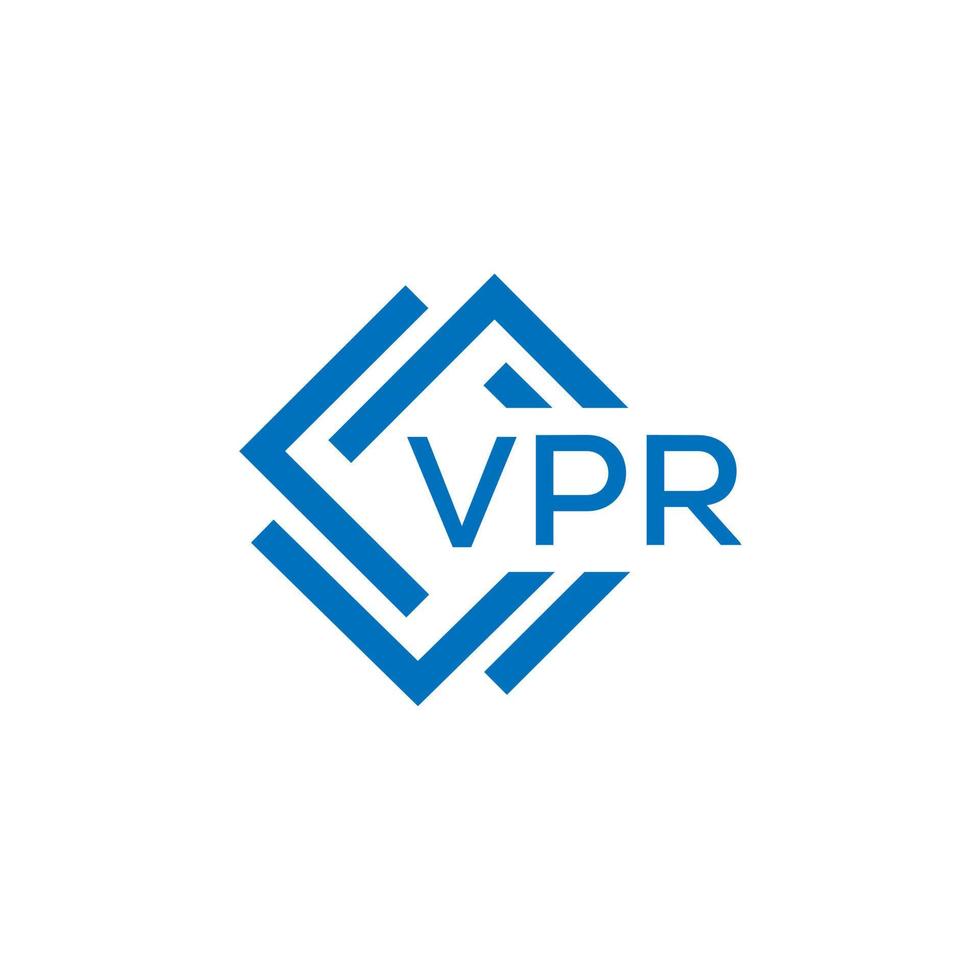 vpr Technologie Brief Logo Design auf Weiß Hintergrund. vpr kreativ Initialen Technologie Brief Logo Konzept. vpr Technologie Brief Design. vektor