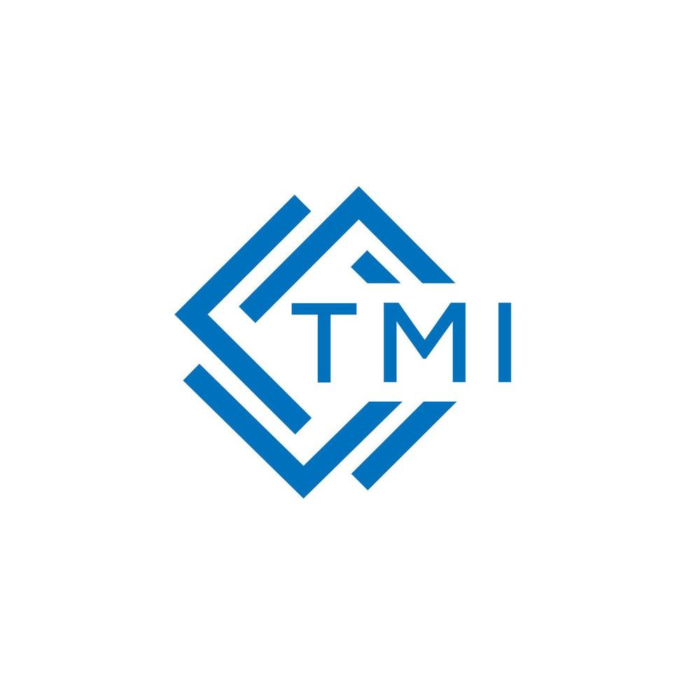 tmi teknologi brev logotyp design på vit bakgrund. tmi kreativ initialer teknologi brev logotyp begrepp. tmi teknologi brev design. vektor