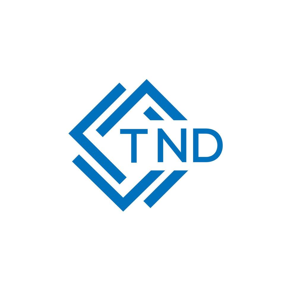 tnd teknologi brev logotyp design på vit bakgrund. tnd kreativ initialer teknologi brev logotyp begrepp. tnd teknologi brev design. vektor