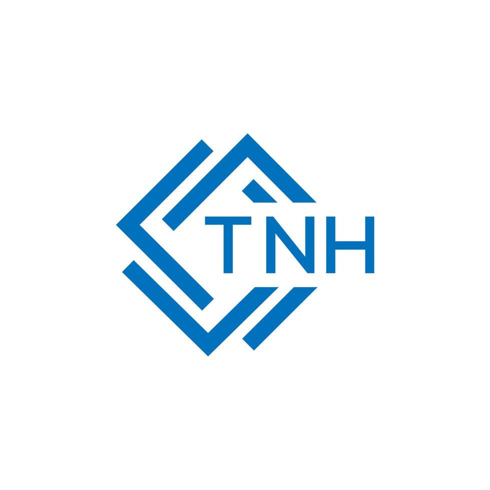 tnh teknologi brev logotyp design på vit bakgrund. tnh kreativ initialer teknologi brev logotyp begrepp. tnh teknologi brev design. vektor